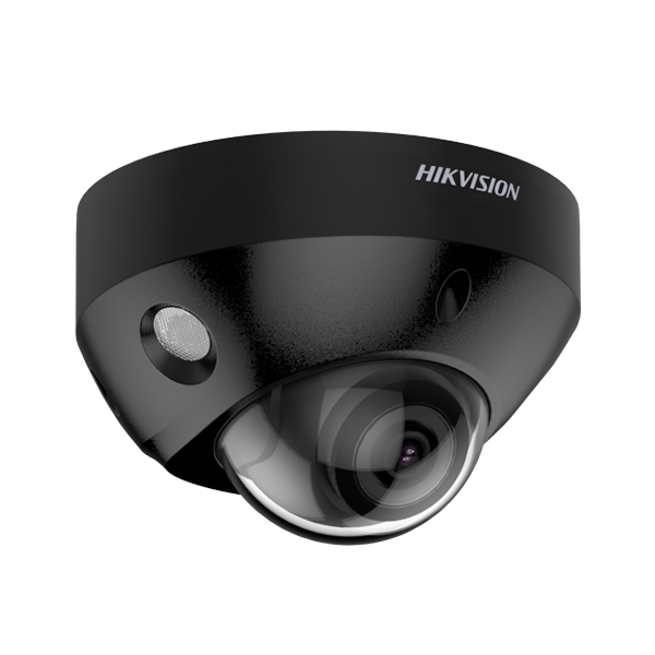 Hikvision DS-2CD2546G2-IS(2.8mm)/BLACK(C) AcuSense 4MP mini dome camera with IR & built in microphone